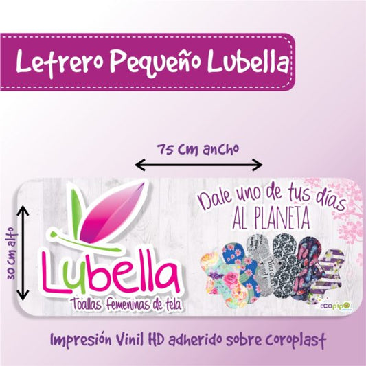 Letrero pequeño Lubella